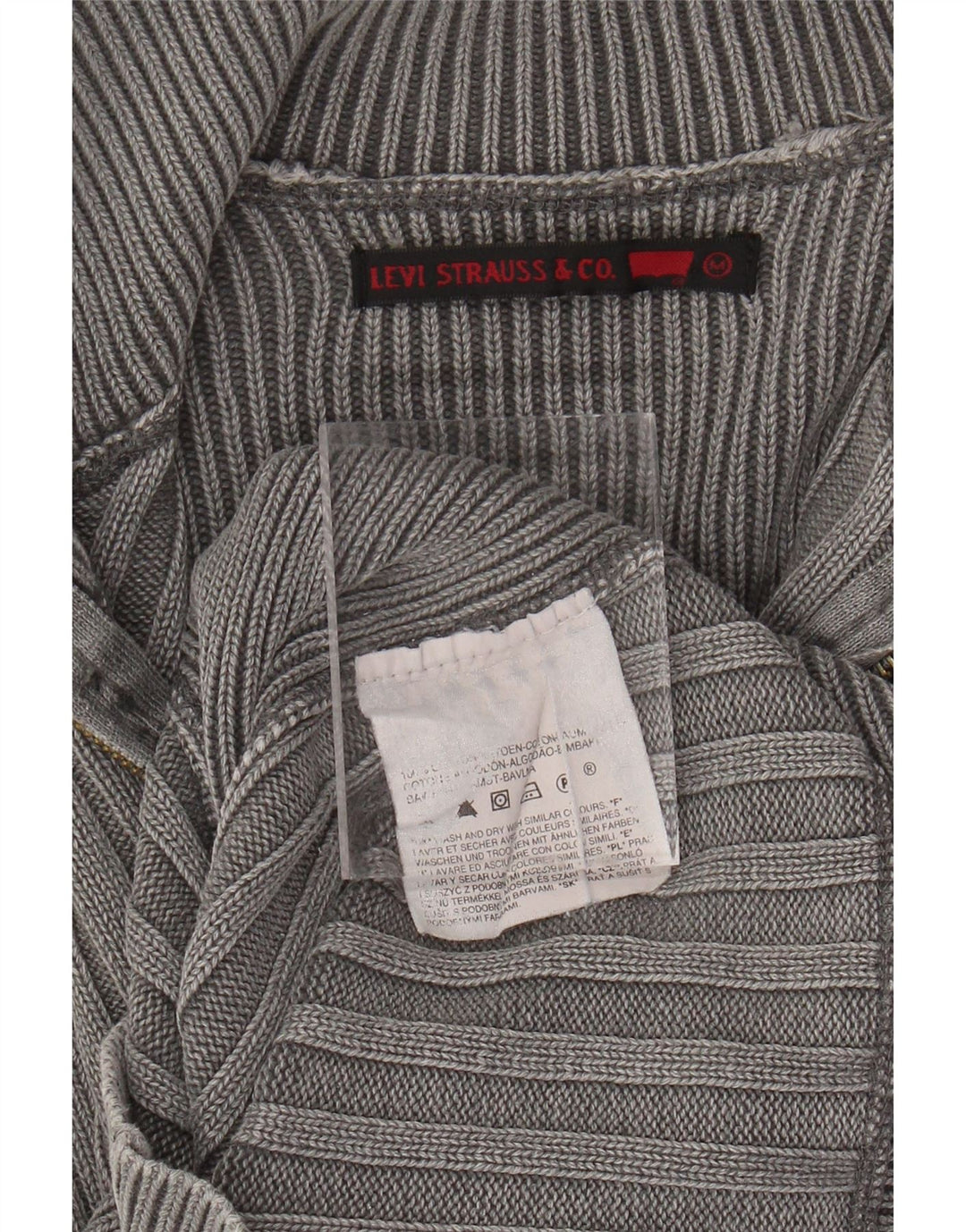 LEVI'S Cárdigan para hombre de algodón gris medio