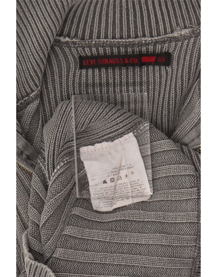 LEVI'S Cárdigan para hombre de algodón gris medio