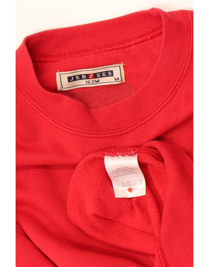 Jerzees Hombre Regular Fit Sudadera Jumper Medio Algodón Rojo