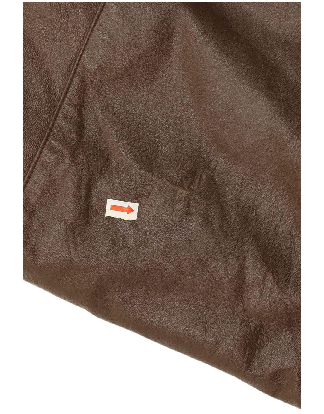 VINTAGE Abrigo de cuero para hombre Reino Unido 38 Marrón medio