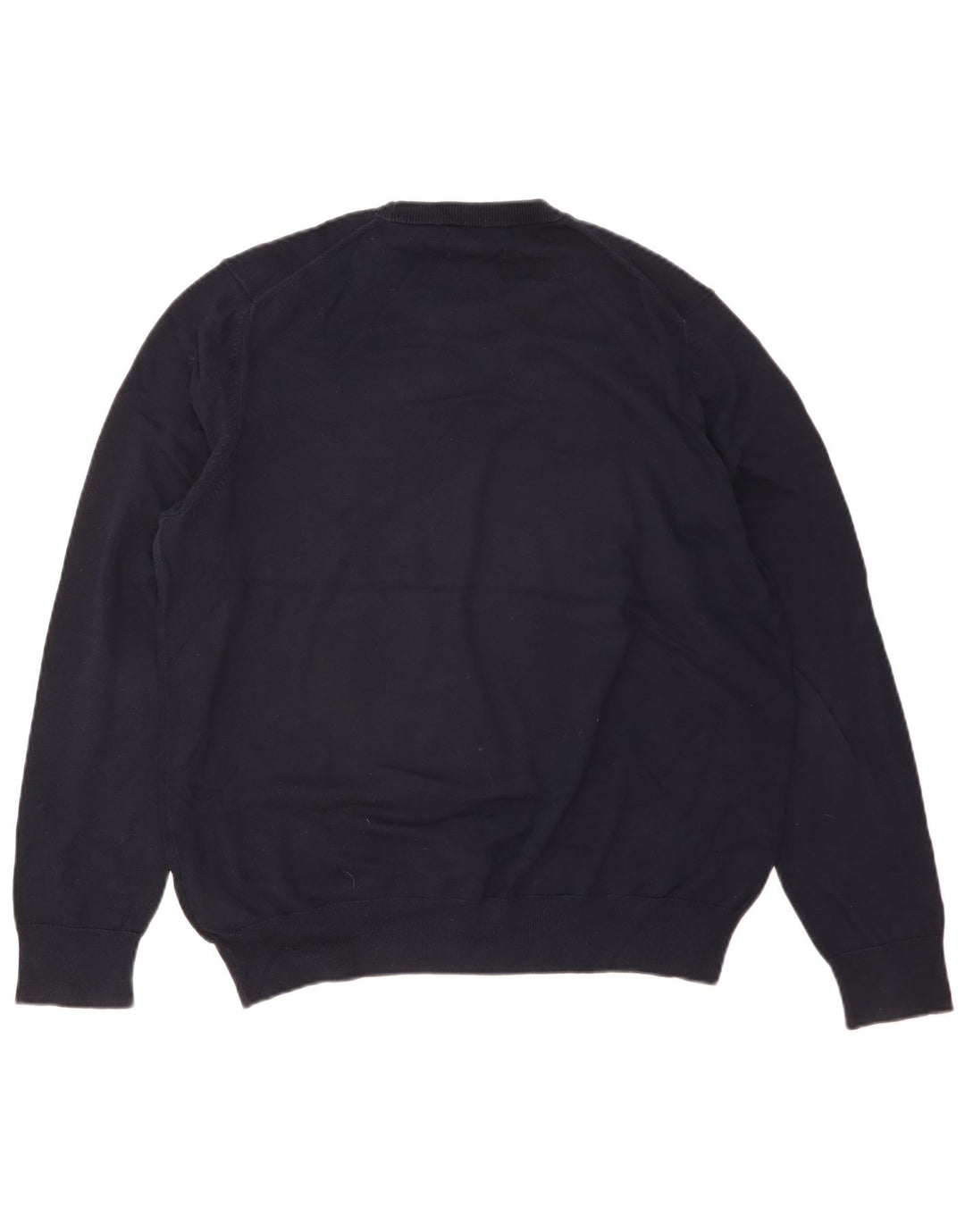 Marks & Spencer Jersey de cuello redondo para hombre XL Algodón azul marino