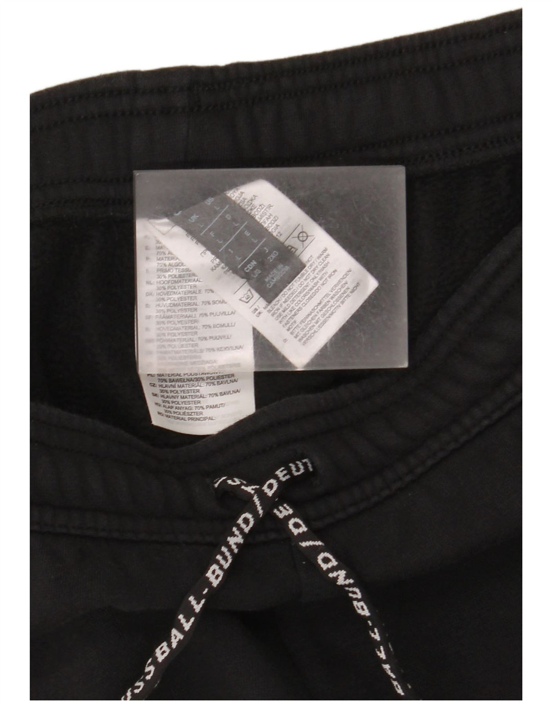 Adidas - Pantalón de chándal para hombre, talla grande, algodón negro