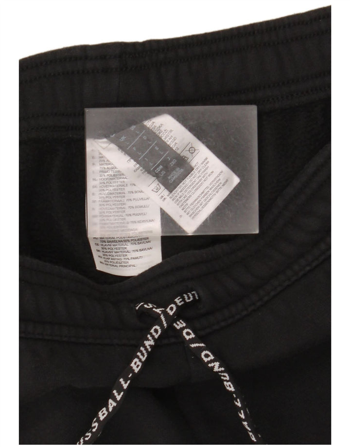 Adidas - Pantalón de chándal para hombre, talla grande, algodón negro