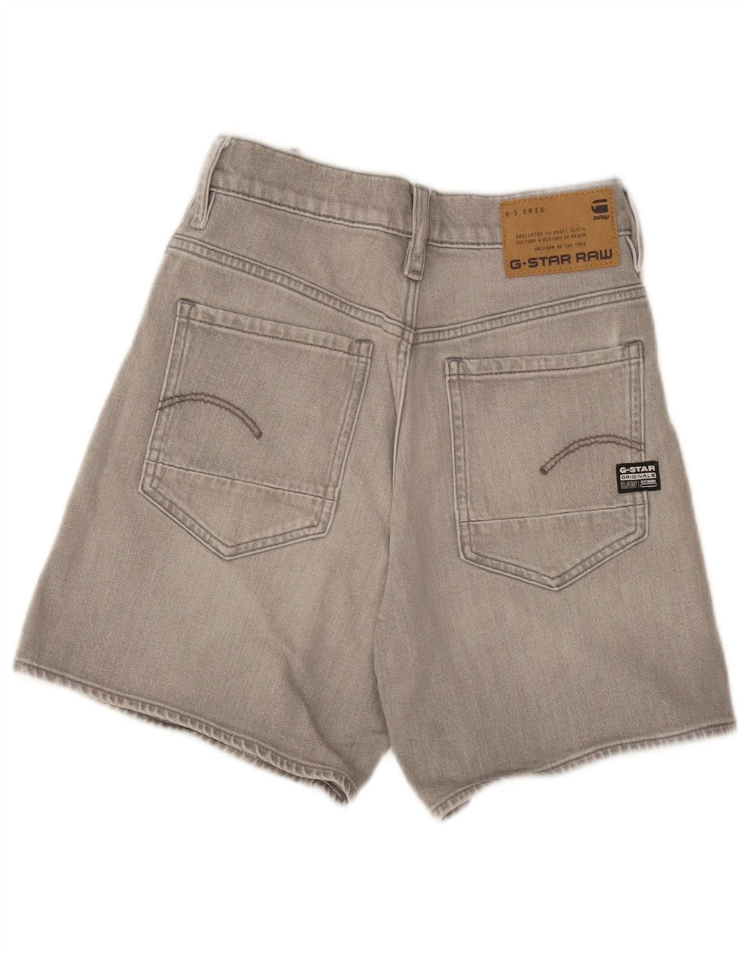 Pantalones cortos vaqueros G-Star W28 de algodón gris medio para mujer