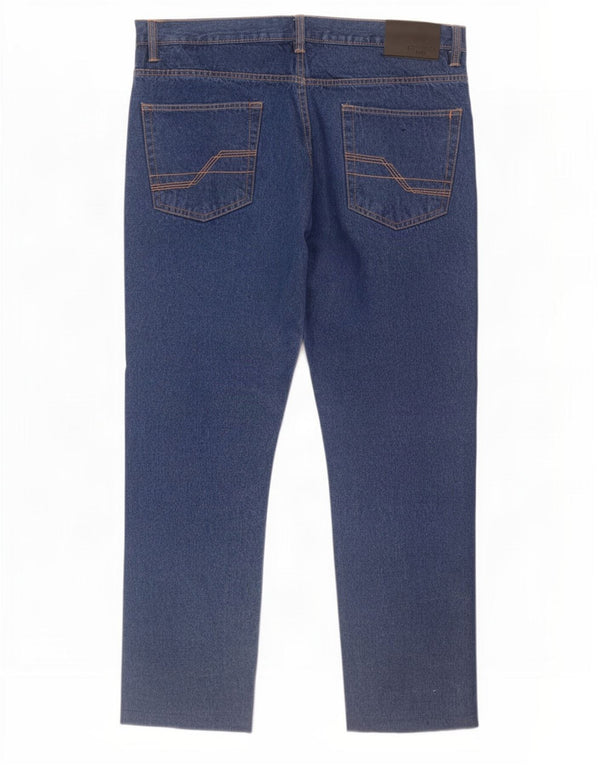 Pierre Cardin Vaqueros rectos de corte regular para hombre W38 L30 Algodón azul