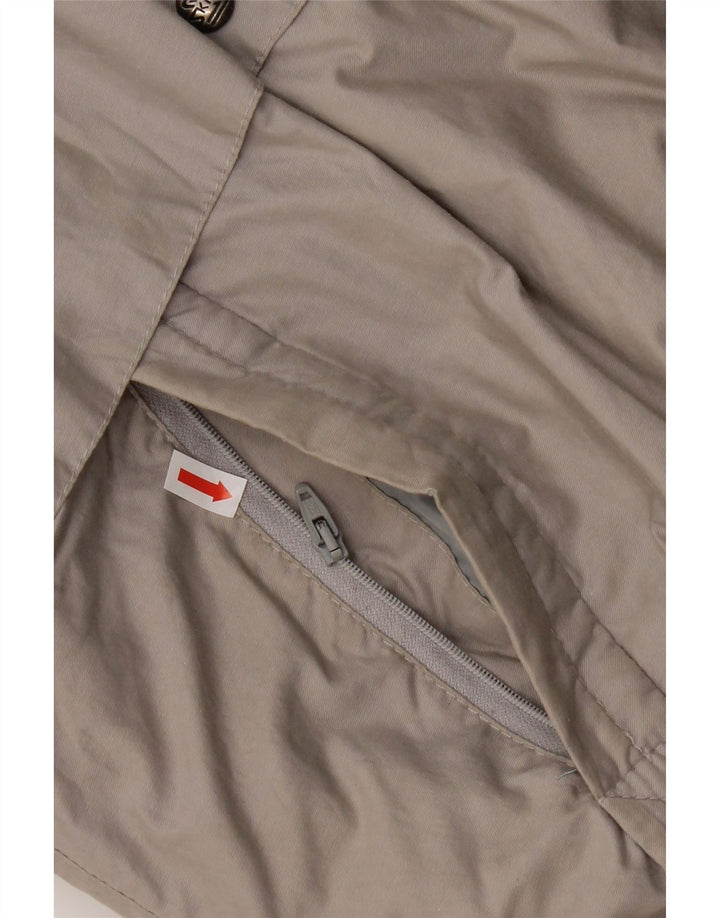 Skila Chaqueta acolchada con capucha para hombre EU 50 Large Gris Algodón