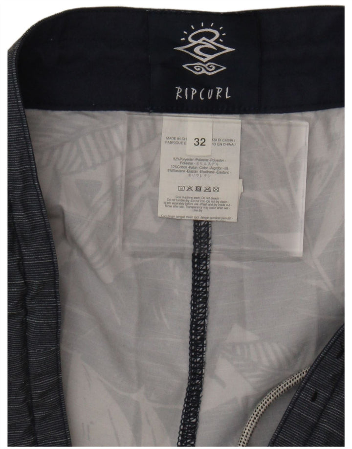 RIP CURL Mens Swimming Shorts Medium Navy Blue Floral Polyester
