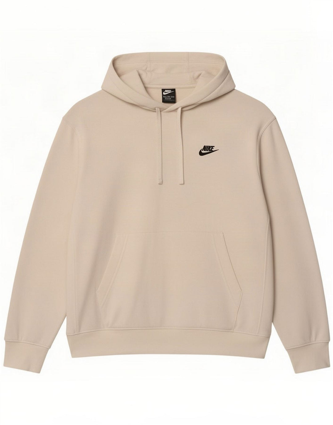 Jersey con capucha extragrande de algodón blanco mediano para hombre Nike