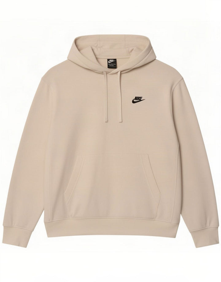 Jersey con capucha extragrande de algodón blanco mediano para hombre Nike