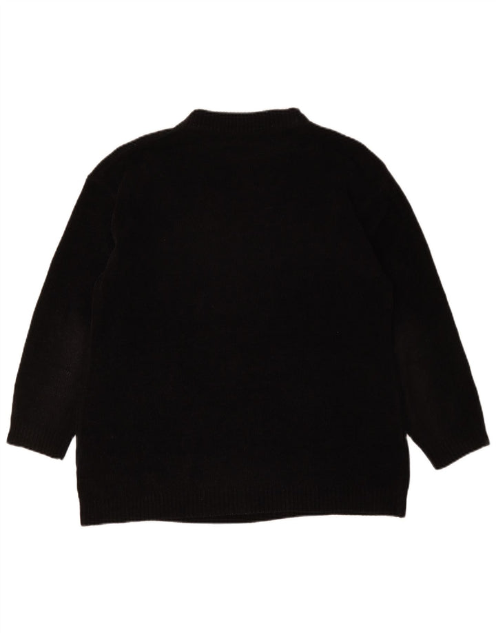 Canda - Jersey extragrande con cuello de tortuga para mujer, talla M, color negro