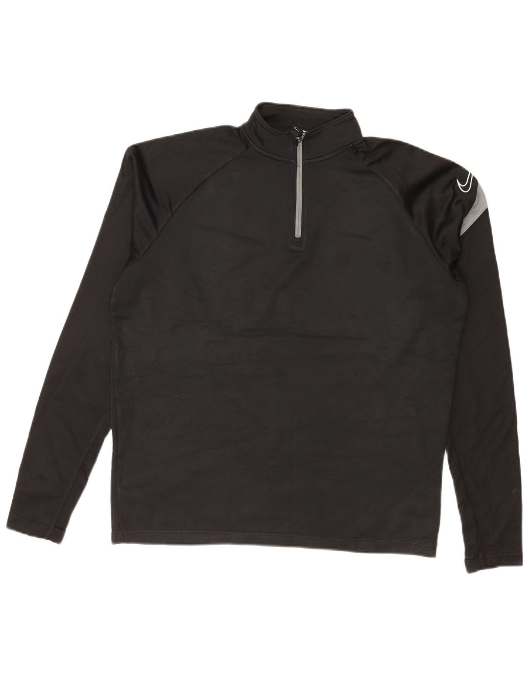 Nike Hombre Dri Fit Graphic Sudadera tipo jersey con bloques de color negro mediano