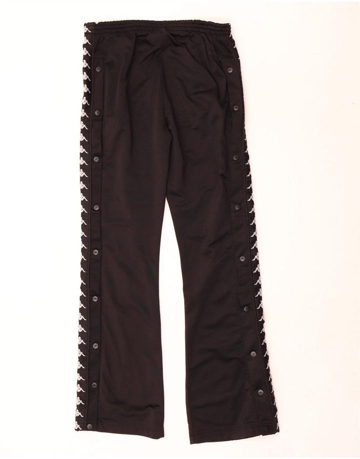 Kappa Hombre Pantalones De Chándal Gráfico Pequeño Negro