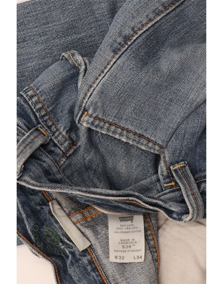 Vaqueros Levi's Hombre Rectos W32 L34 Algodón Azul