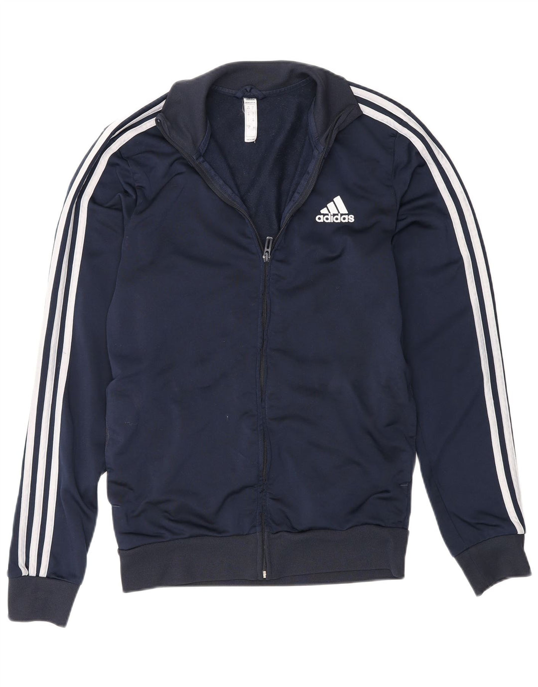 Adidas Mens Regular Fit Chándal Top Chaqueta UK 36/38 Pequeño Azul Marino