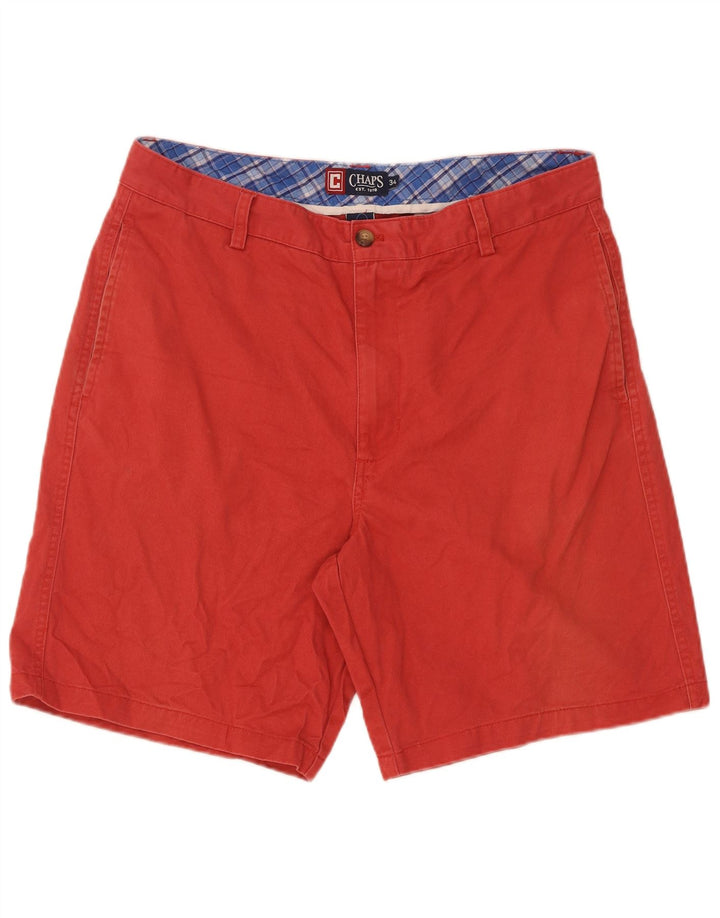 Chaps Pantalones cortos chinos para hombre W34 grande de algodón rojo