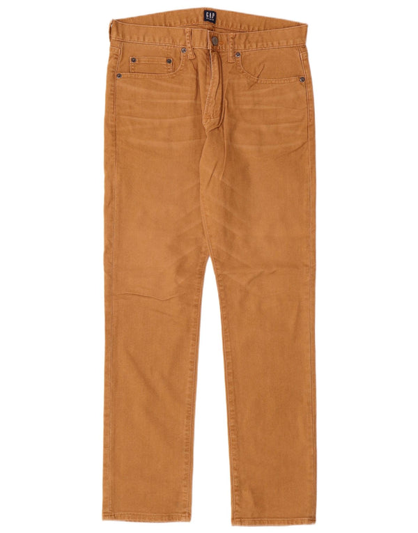 Pantalones casuales rectos para hombre Gap W30 L30 Algodón beige