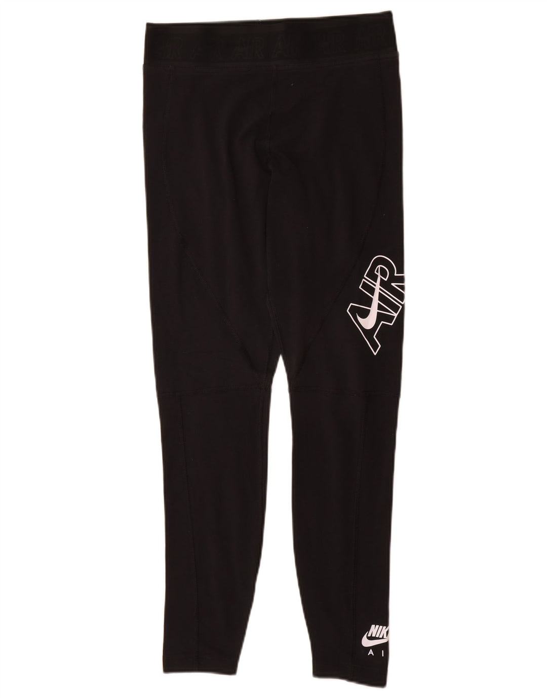 Nike - Leggings gráficos para mujer (talla 40), algodón negro mediano