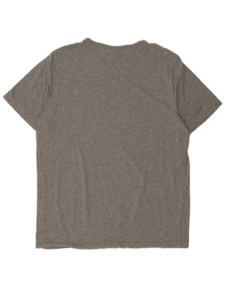 Puma Camiseta gráfica para hombre Top grande gris moteado