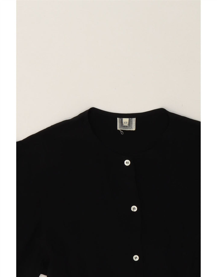 VINTAGE Womens Shirt Blouse IT 42 Medium Black Vintage Vintage and Second-Hand Vintage from Messina Hembry 