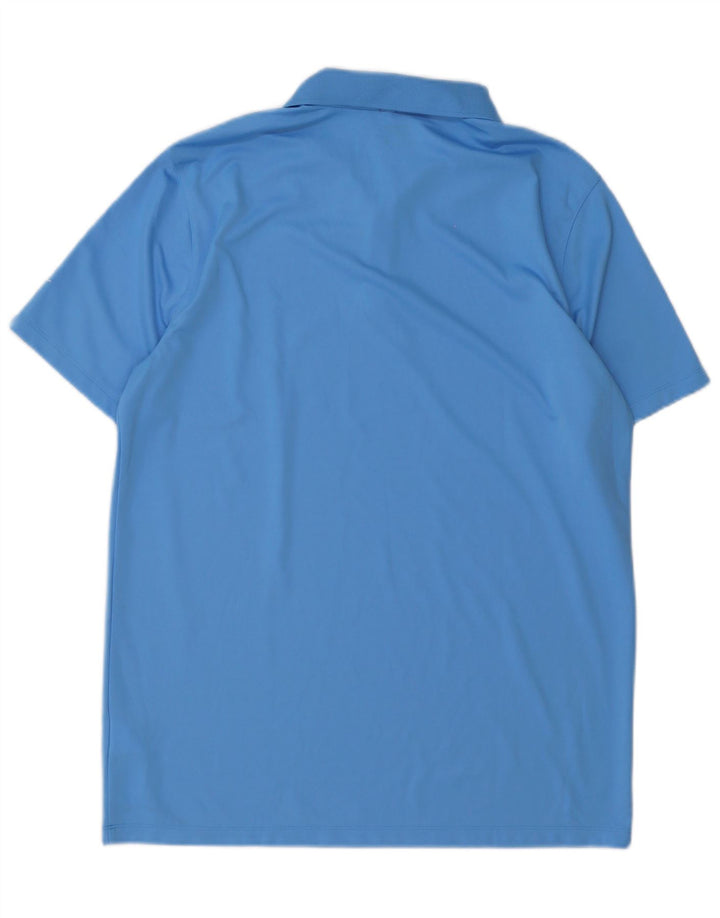 Nike Polo Dri Fit Standard para hombre, poliéster azul grande