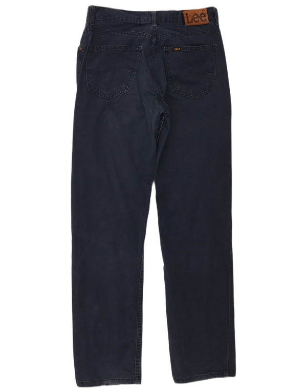 Pantalones casuales rectos para hombre Lee W33 L34 Algodón azul marino