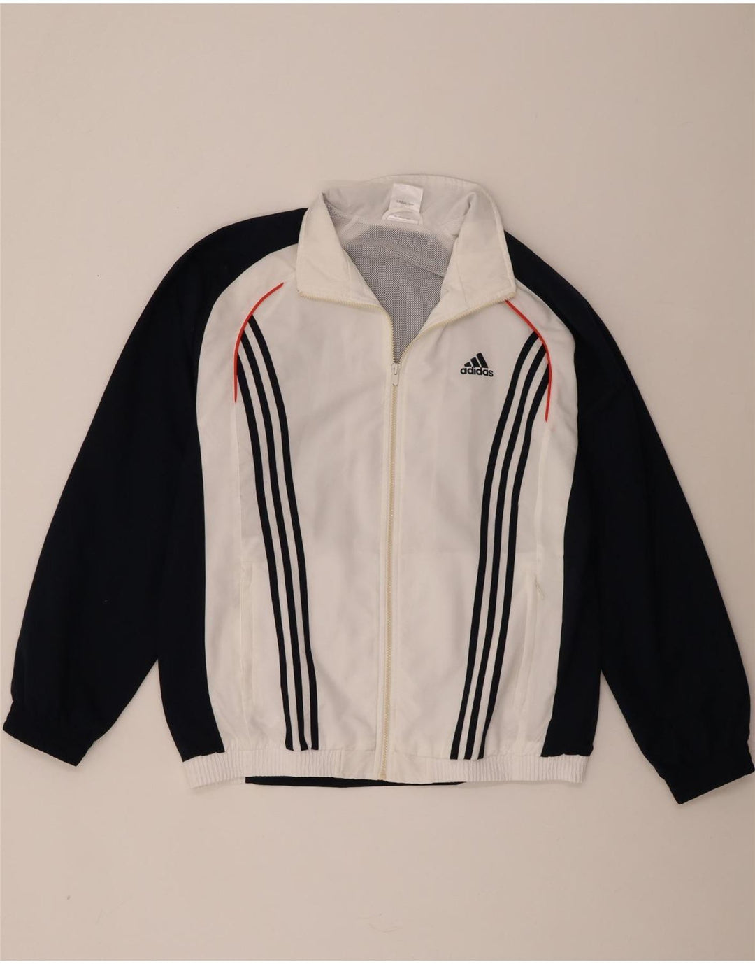 Adidas - Chaqueta de chándal para hombre, talla 42/44, poliéster, color blanco