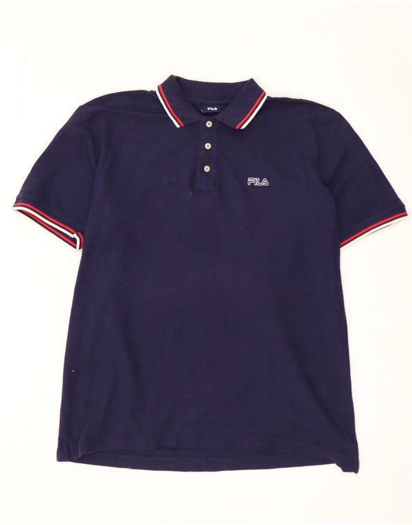 FILA Polo Hombre XL Azul Marino Algodón