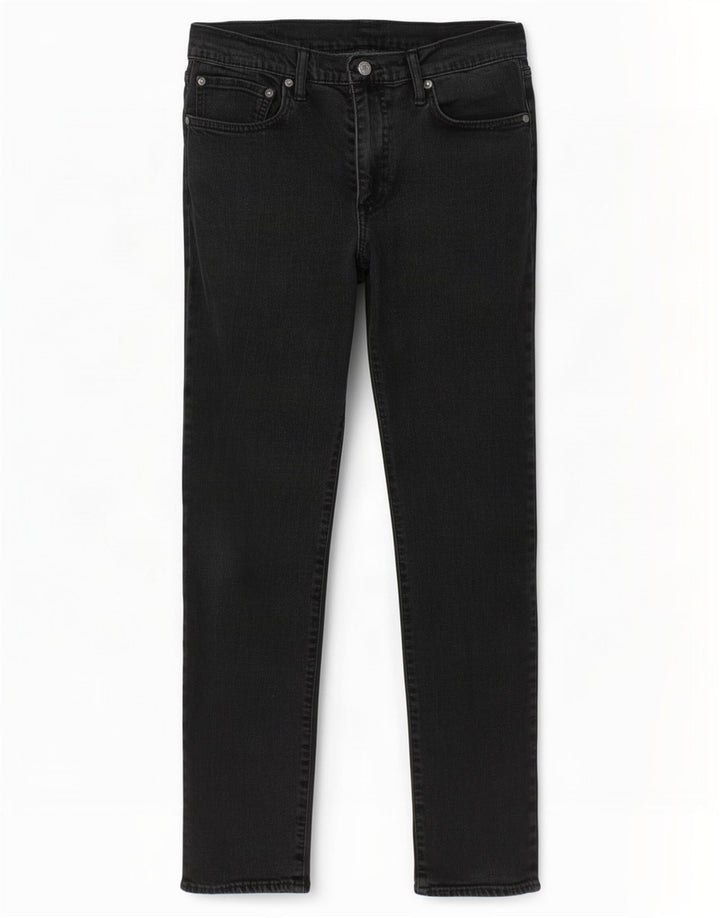 Levi's Hombre 511 Slim Jeans W36 L32 Algodón Negro