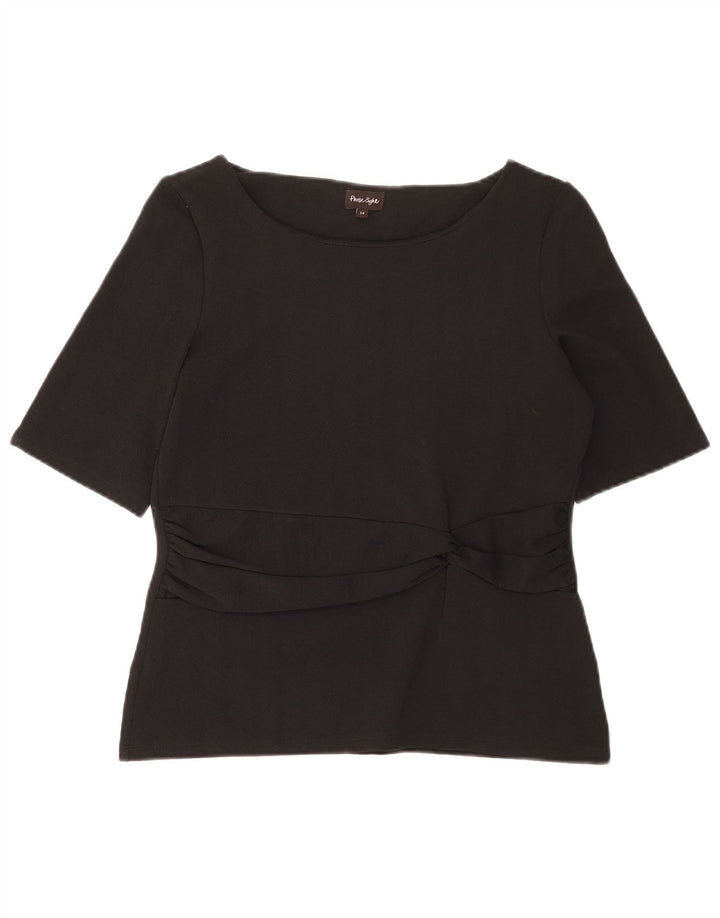 Blusa para mujer Phase Eight Top UK 44 Poliéster negro mediano