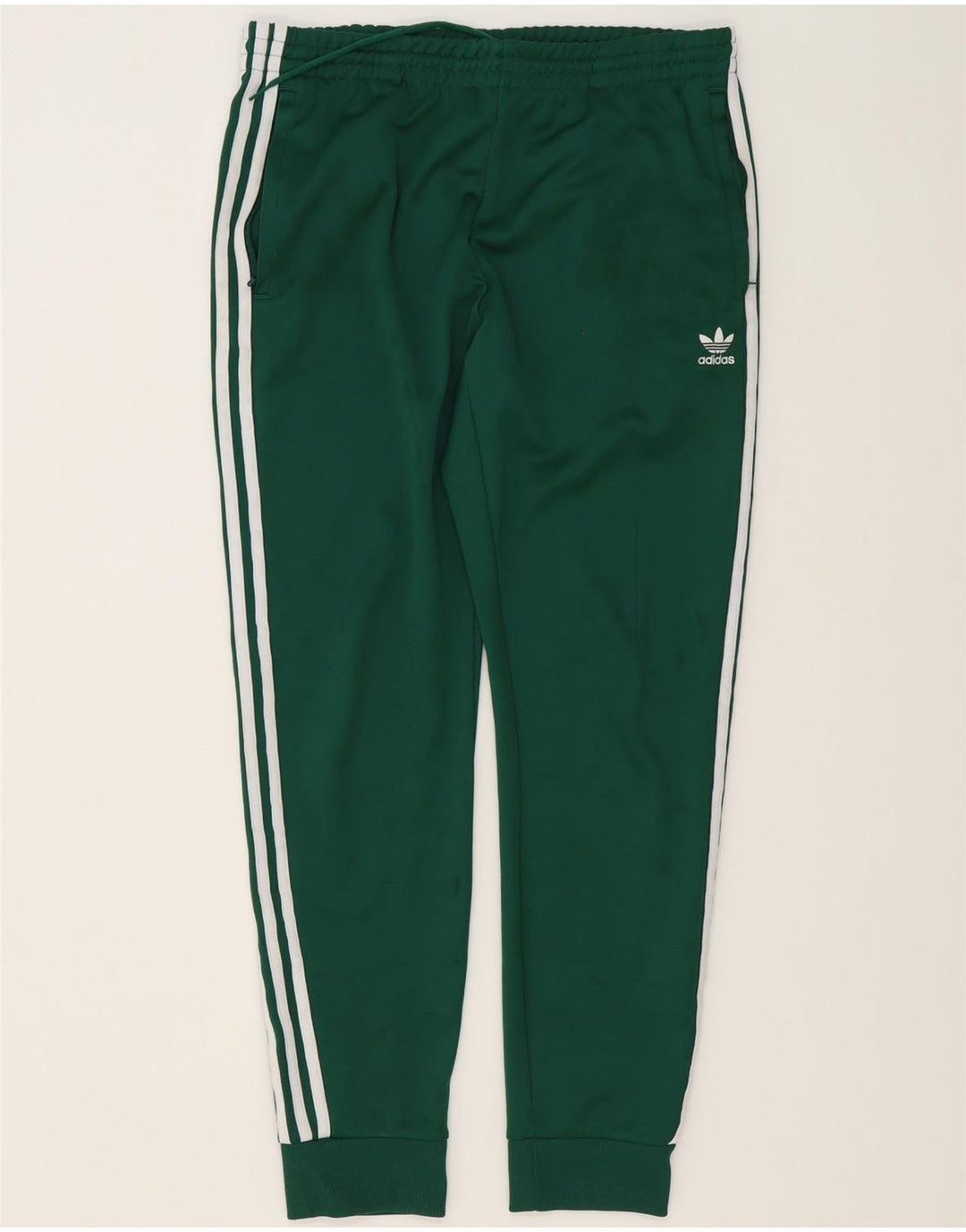 Adidas Hombre Pantalones De Chándal Joggers Grande Verde Poliéster