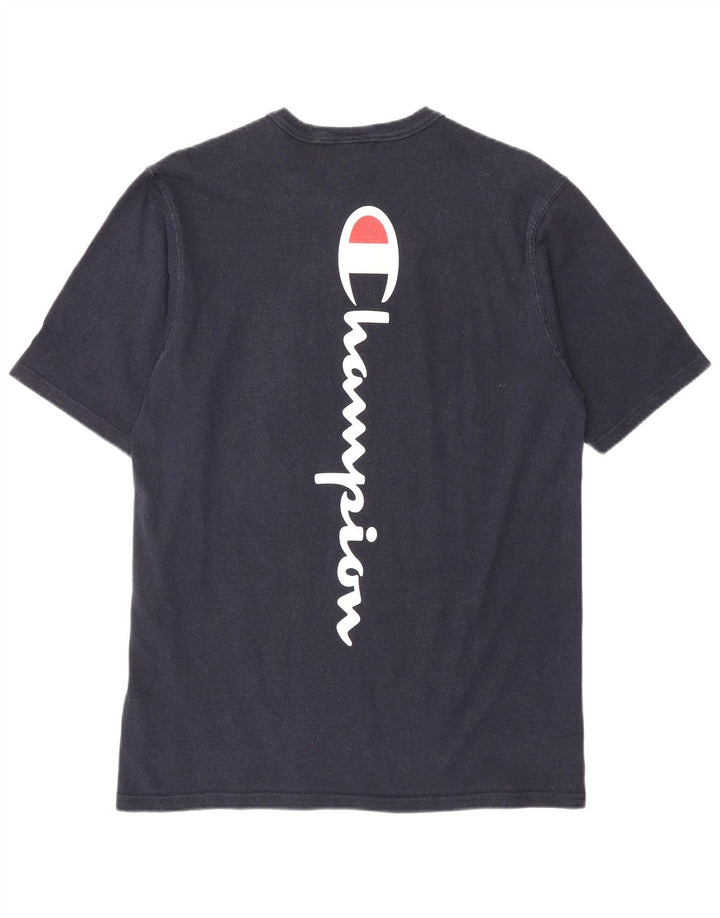 CHAMPION Camiseta gráfica para hombre Top mediano azul marino