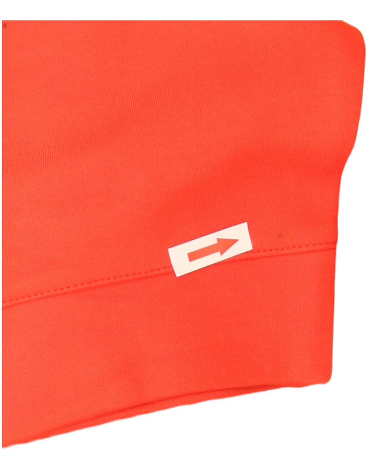 Adidas - Sudadera con gráfico de gran tamaño para mujer, talla 10, color rojo