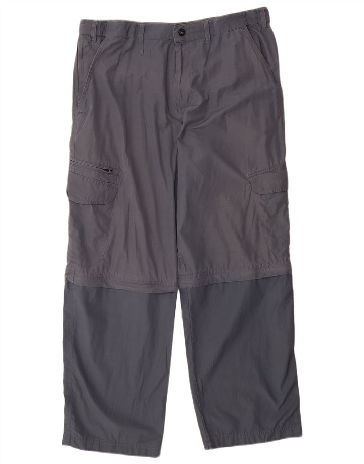Marks & Spencer Pantalón cargo azul Harbor para hombre W34 L29 Bloque de color azul marino