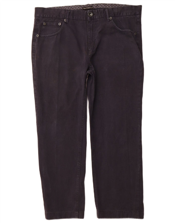 BEST COMPANY Pantalones casuales rectos para hombre EU 54 2XL W38 L26 Azul marino