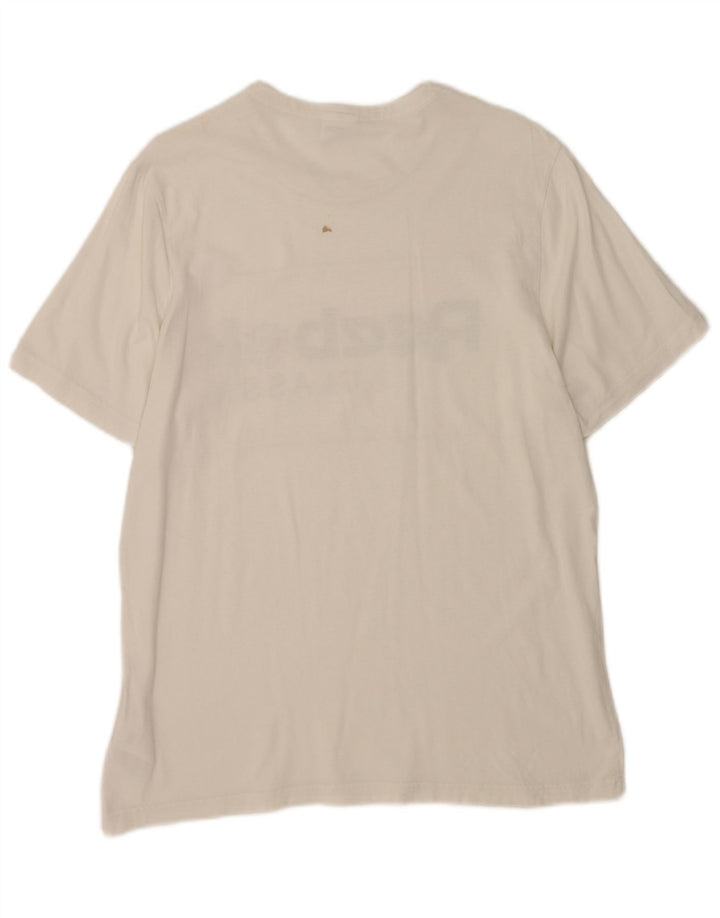 Reebok Camiseta clásica con gráfico para hombre, talla grande, algodón blanco