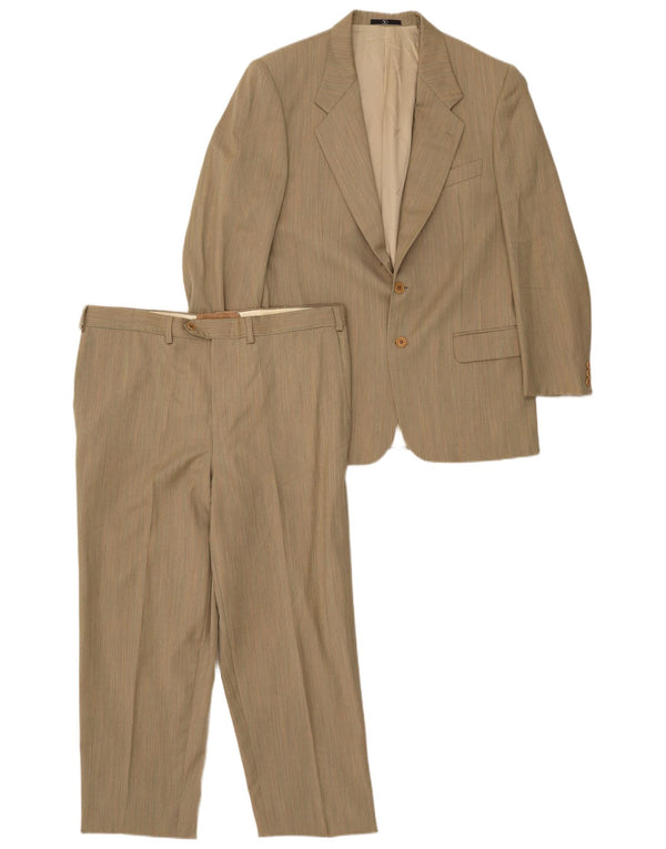 Valentino Traje de 2 piezas con 2 botones para hombre UK 42 XL W38 L28 Beige