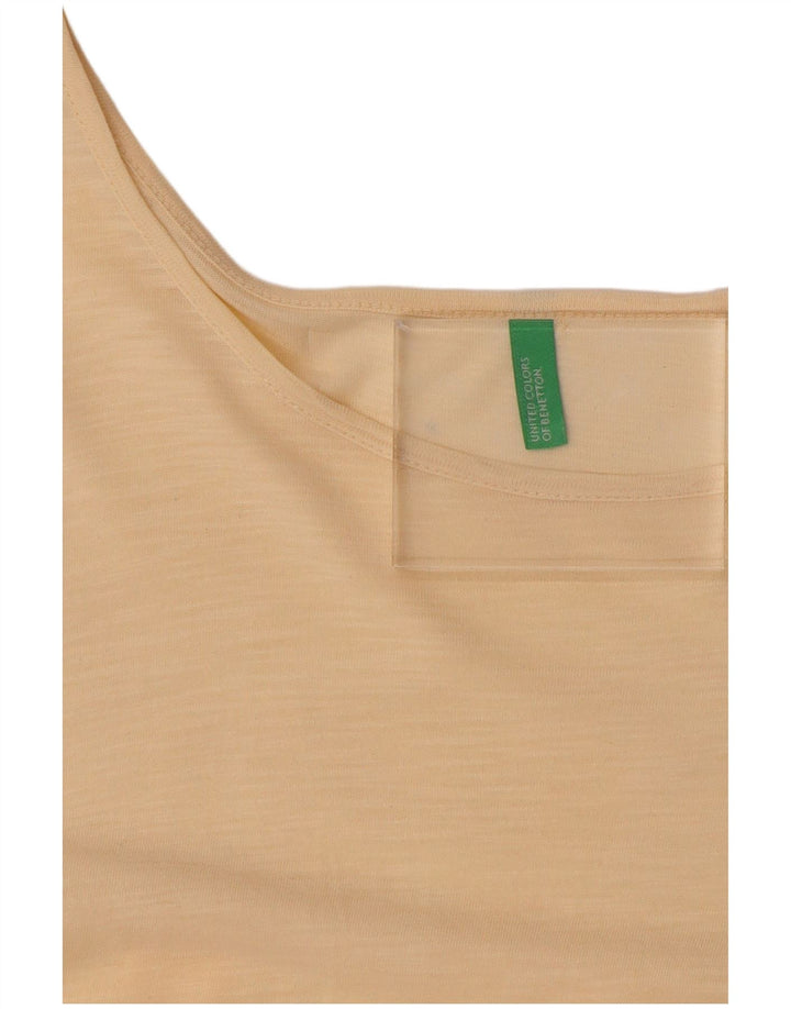 BENETTON Camiseta para mujer Top UK 46 Large Beige