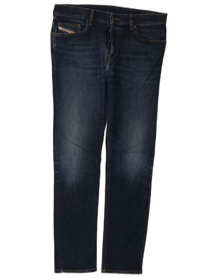 DIESEL Vaqueros ajustados D-Luster para hombre W33 L30 Algodón azul