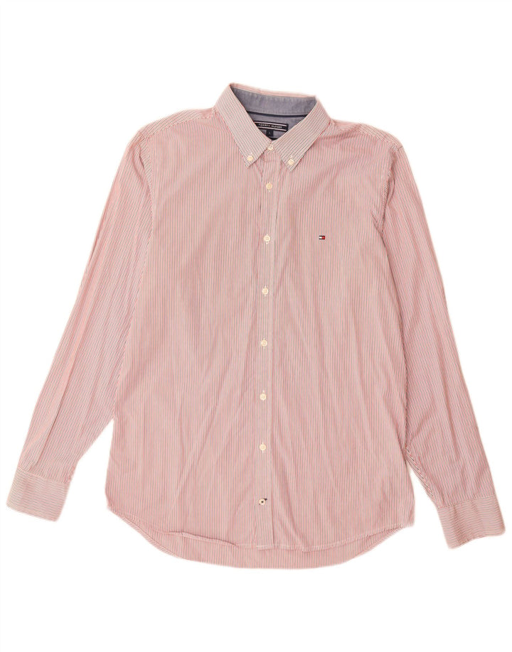 Camisa Tommy Hilfiger Hombre Grande Rosa Algodón