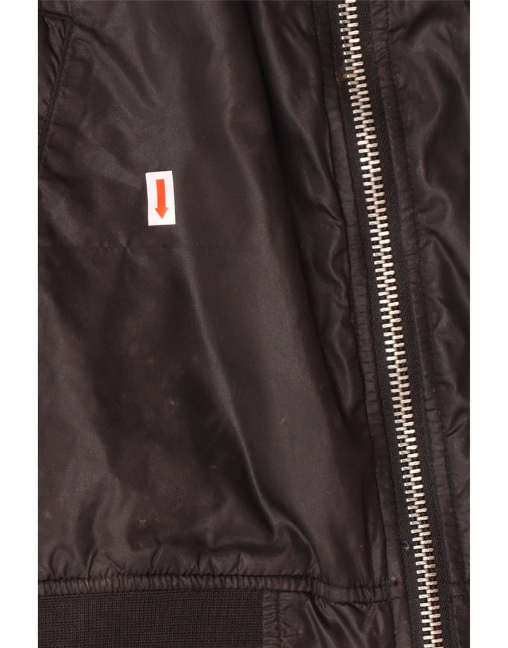 G-Star Mens Graphic Bomber Jacket UK 38 Mediano Poliamida Negra
