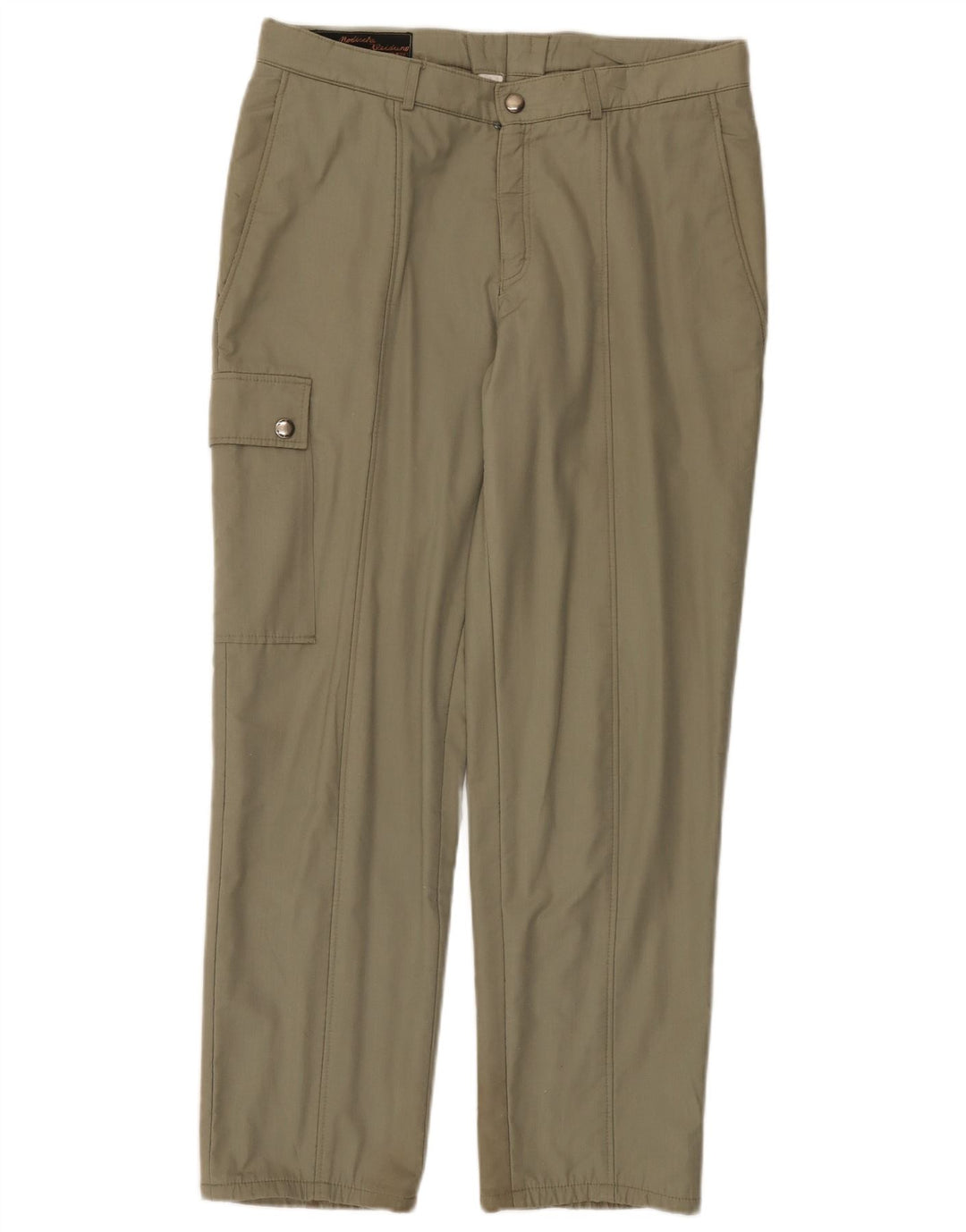 VINTAGE Pantalón cargo recto para hombre W32 L29 Caqui
