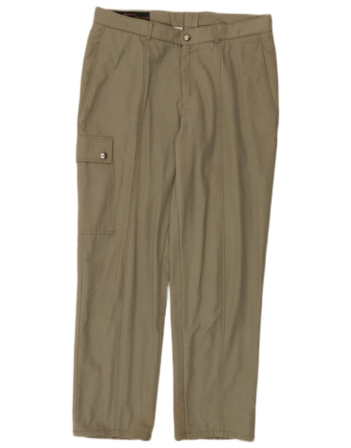 VINTAGE Pantalón cargo recto para hombre W32 L29 Caqui