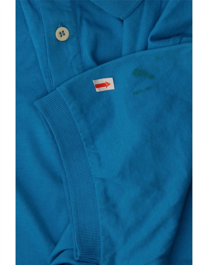 PRETTY GREEN Mens Polo Shirt Small Blue Cotton Vintage Pretty Green and Second-Hand Pretty Green from Messina Hembry 