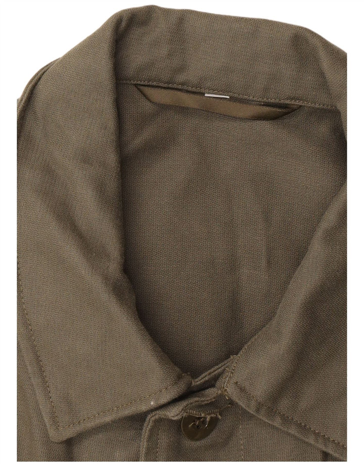 Chaqueta militar vintage para hombre Reino Unido 42 XL Caqui