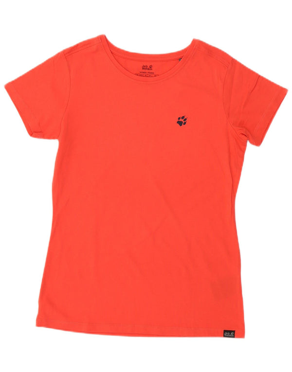 JACK WOLFSKIN Camiseta para mujer Top UK 10/12 Small Pink Cotton