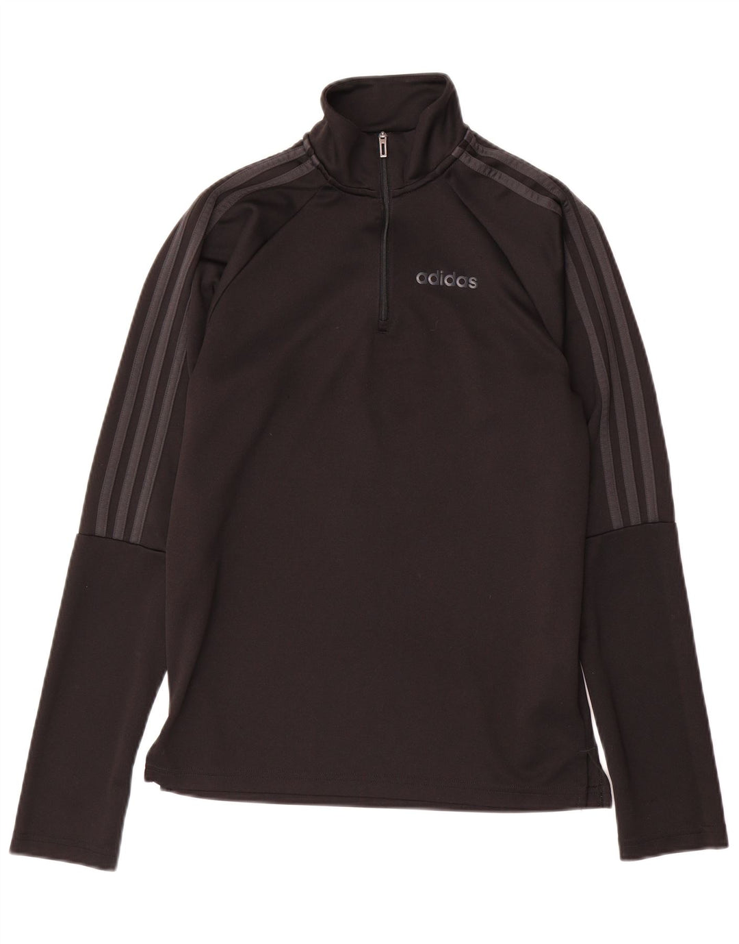 ADIDAS Hombre Aeroready Zip Neck Jersey Chándal Top Pequeño Negro