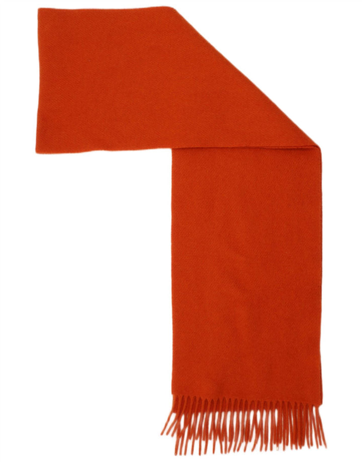 John Hanly Bufanda rectangular para hombre, talla única, lana de cordero naranja