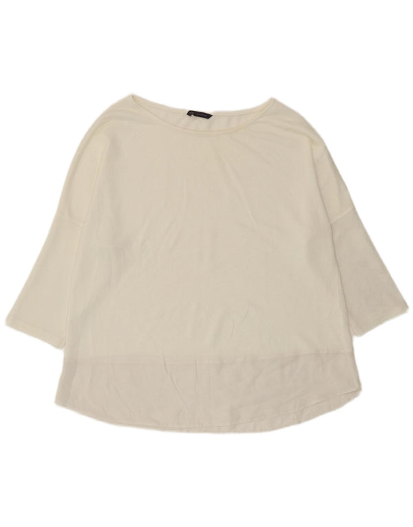 Marks & Spencer Top para mujer manga 3/4 UK 40 XL Blanco roto