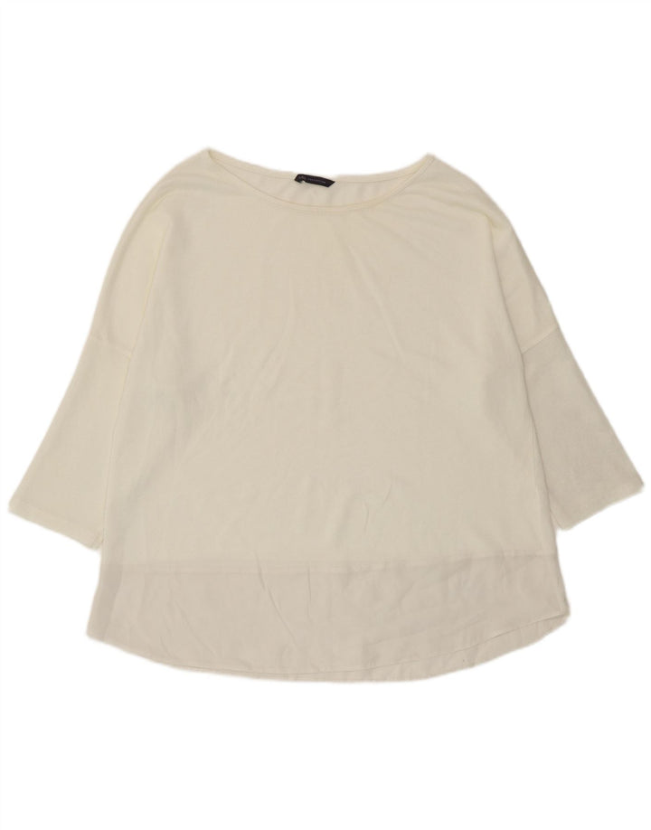 Marks & Spencer Top para mujer manga 3/4 UK 40 XL Blanco roto