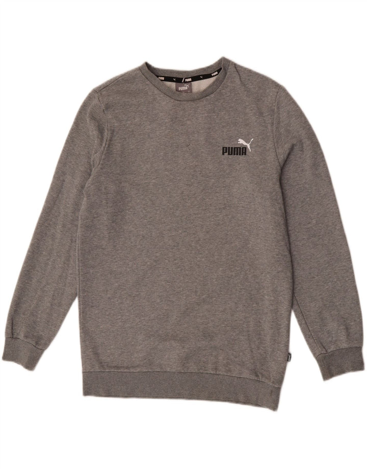 Puma Hombre Sudadera Jumper Small Gris Moteado